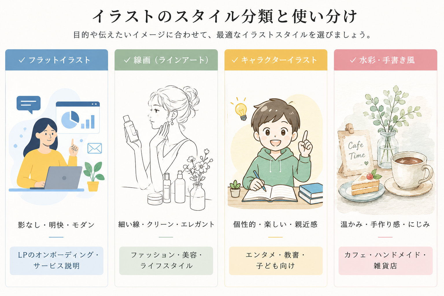 イラストスタイル分類